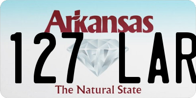 AR license plate 127LAR