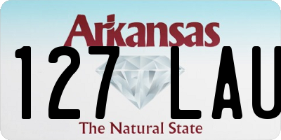 AR license plate 127LAU