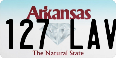 AR license plate 127LAV