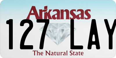 AR license plate 127LAY