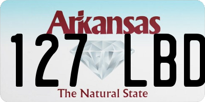 AR license plate 127LBD
