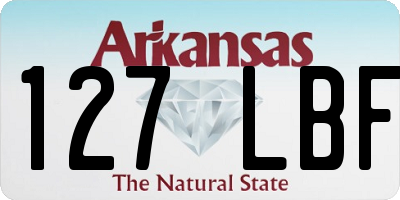 AR license plate 127LBF