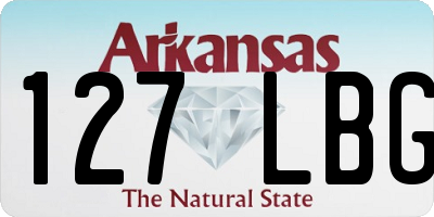 AR license plate 127LBG
