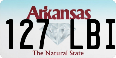 AR license plate 127LBI