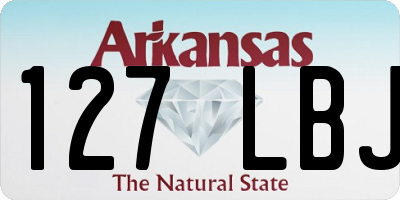 AR license plate 127LBJ