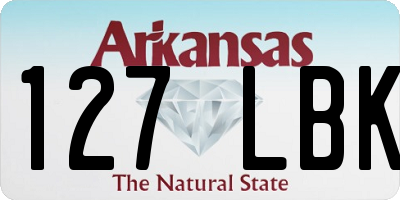 AR license plate 127LBK