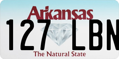 AR license plate 127LBN