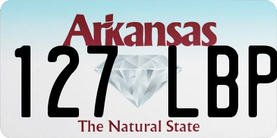 AR license plate 127LBP