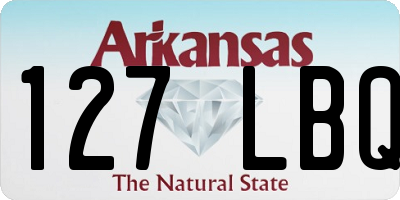 AR license plate 127LBQ