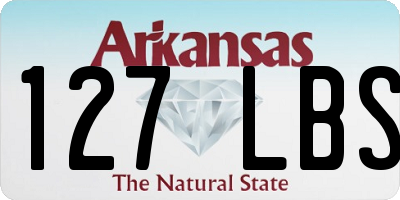 AR license plate 127LBS
