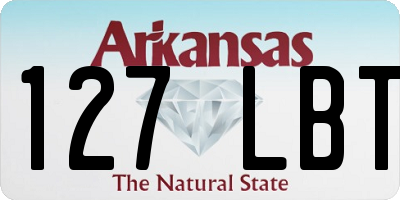 AR license plate 127LBT