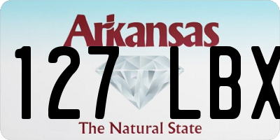 AR license plate 127LBX