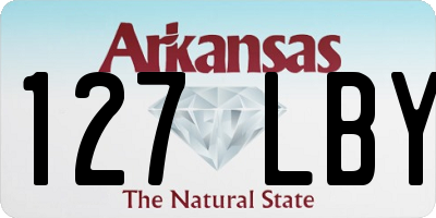 AR license plate 127LBY