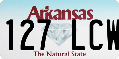 AR license plate 127LCW