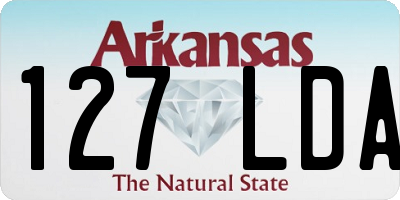 AR license plate 127LDA