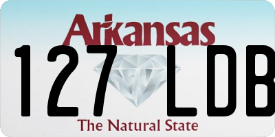 AR license plate 127LDB