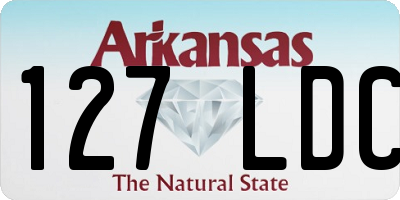 AR license plate 127LDC