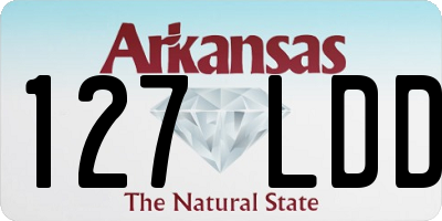 AR license plate 127LDD