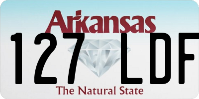 AR license plate 127LDF