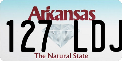 AR license plate 127LDJ