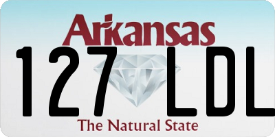 AR license plate 127LDL