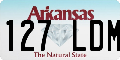 AR license plate 127LDM