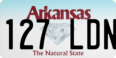 AR license plate 127LDN