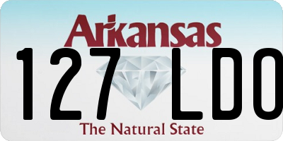AR license plate 127LDO