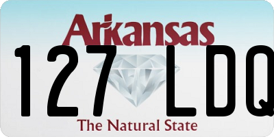 AR license plate 127LDQ