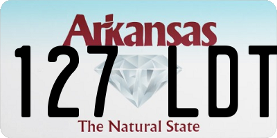 AR license plate 127LDT