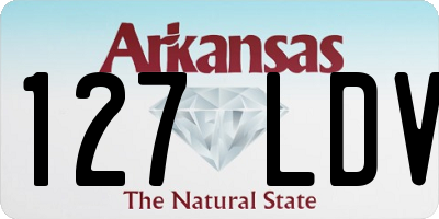 AR license plate 127LDV