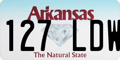 AR license plate 127LDW