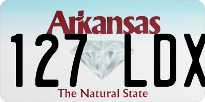 AR license plate 127LDX
