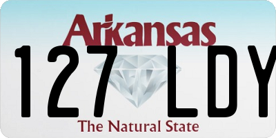 AR license plate 127LDY