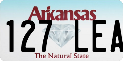 AR license plate 127LEA