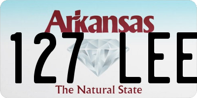 AR license plate 127LEE