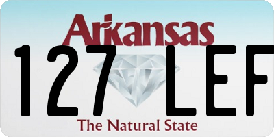 AR license plate 127LEF