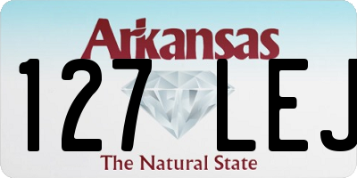 AR license plate 127LEJ