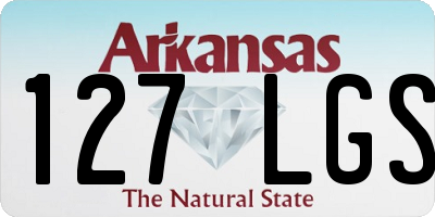 AR license plate 127LGS