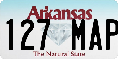AR license plate 127MAP