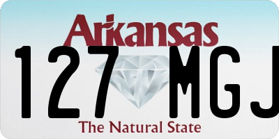 AR license plate 127MGJ