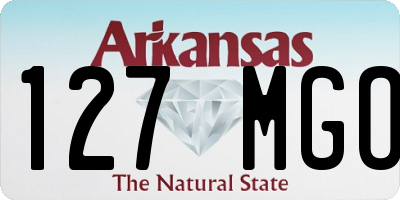 AR license plate 127MGO