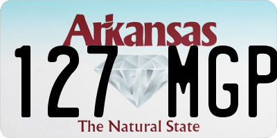 AR license plate 127MGP