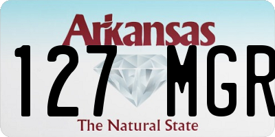 AR license plate 127MGR