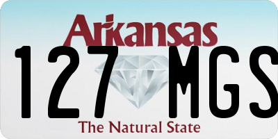 AR license plate 127MGS