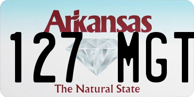 AR license plate 127MGT