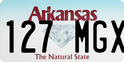 AR license plate 127MGX
