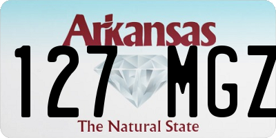 AR license plate 127MGZ