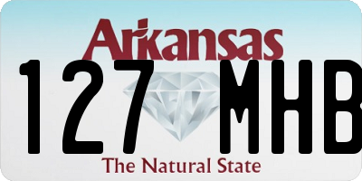 AR license plate 127MHB