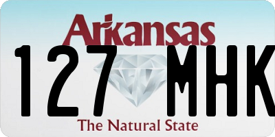 AR license plate 127MHK